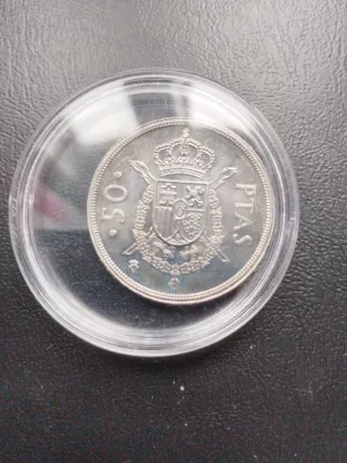 Lote 10 monedas 50 pesetas Juan Carlos I
