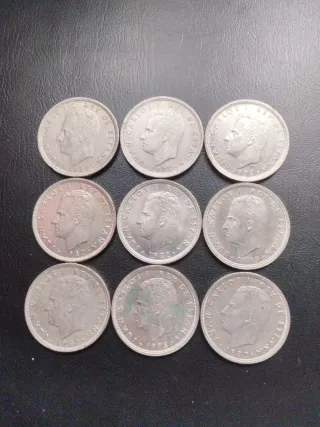 Lote 10 monedas 50 pesetas Juan Carlos I