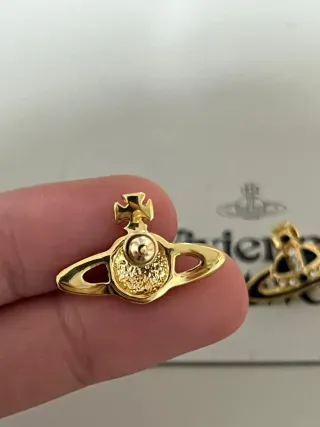 Pendientes Vivienne Westwood Orb Dorados Negros