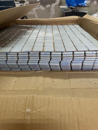 Mosaicos de cerámica azul