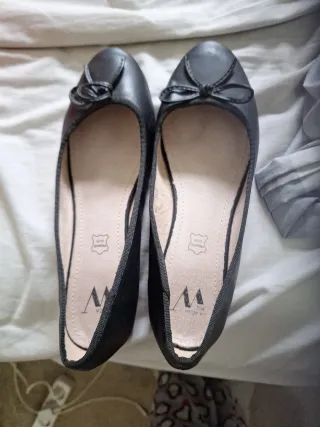 Manoletinas Negras Talla 38