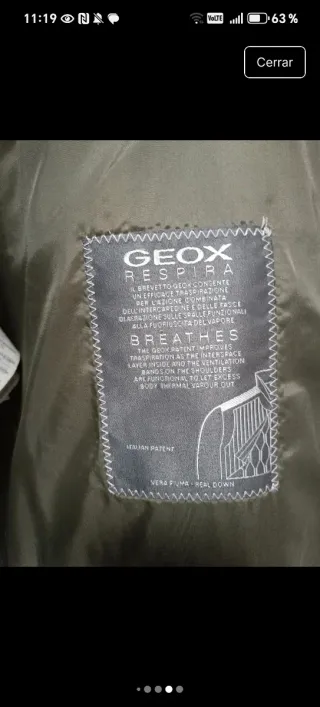 Plumifero Geox Marrón