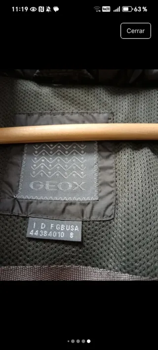 Plumifero Geox Marrón