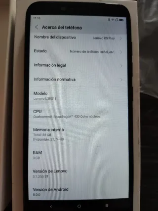 Lenovo K5 Play - Buen estado