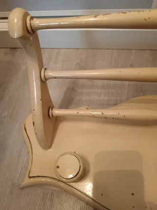 Perchero de madera antiguo, 62 cm