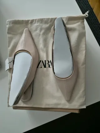 Zapatos Zara Mujer Beige/Rosa Sin Estrenar