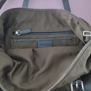 Bolso Bimba y Lola Marrón Piel y Tela original