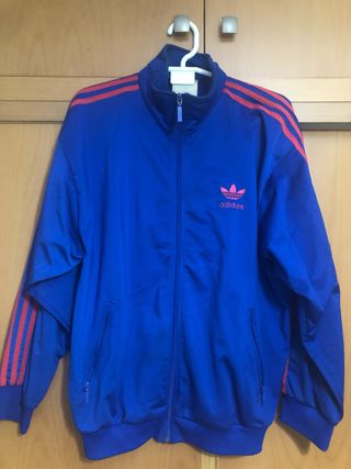 Chaqueta Adidas Retro Azul y Roja