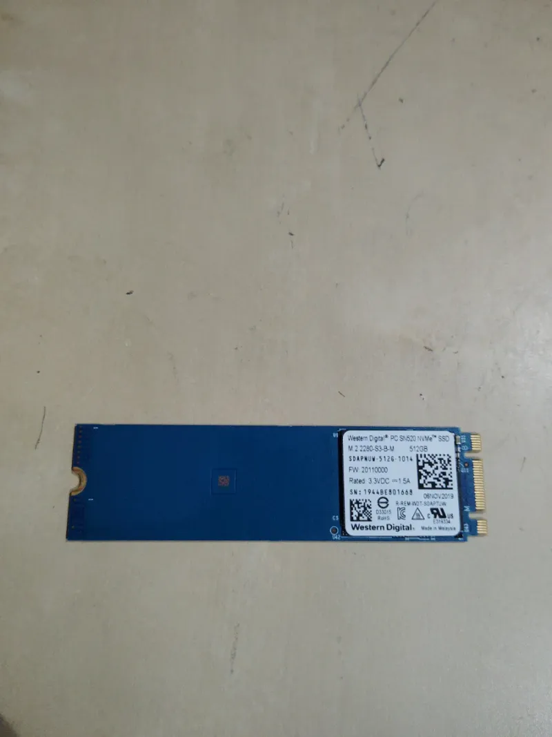 SSD NVMe WESTERN DIGITAL 512GB