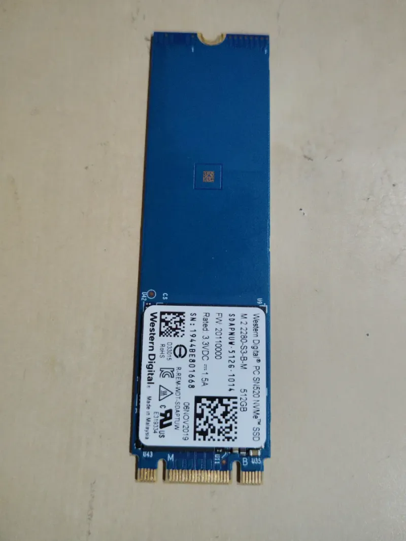 SSD NVMe WESTERN DIGITAL 512GB afbeelding 3