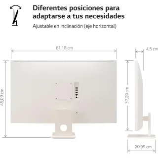 Monitor LG Smart 27 Full HD Bianco