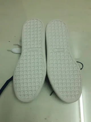 Zapatillas Puma Suede Azul y Beige