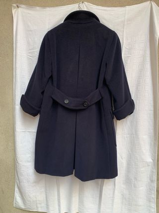 Cappotto Max Mara Lana Cashmere Blu Scuro Tg 44