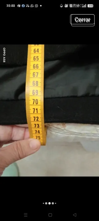 Abrigo negro talla única