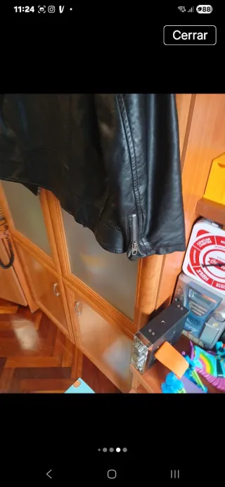 Chaqueta Zara imitación piel niño 10 años