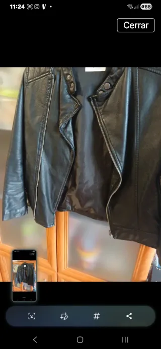 Chaqueta Zara imitación piel niño 10 años