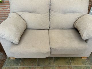 Sofá cama 2 plazas beige