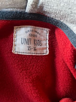 Sudadera con cremallera chico 15/16