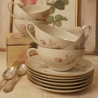 Set Tazze da Tè Vintage Rose