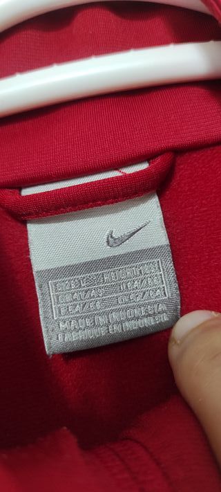 Sudadera Nike Cremallera Roja vintage