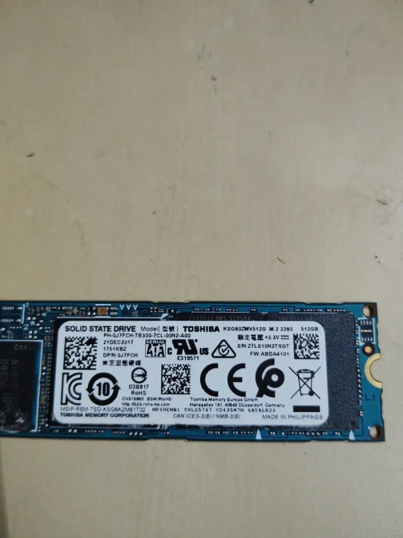 SSD M.2 512GB TOSHIBA afbeelding 2