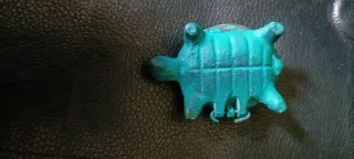 Porta pillole vintage tartaruga bronzo