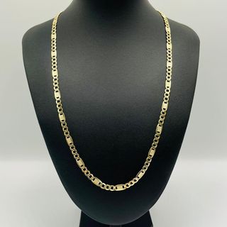 Cadena Figaro Labrada 3x1 Oro