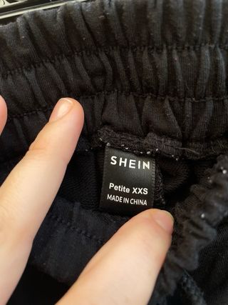 Pantalón chándal negro Shein XXS
