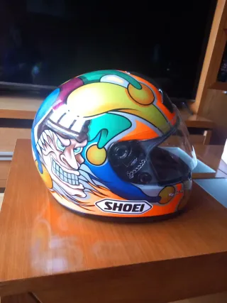 Casco Integral Moto Shoei Naranja Fluor