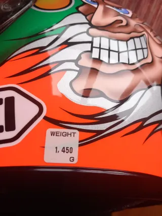 Casco Integral Moto Shoei Naranja Fluor