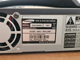 Reproductor DVD Samsung SH893 RAM RW