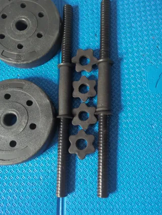 Mancuernas ajustables con discos