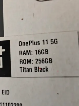 Móvil OnePlus 11 Negro 256Gb