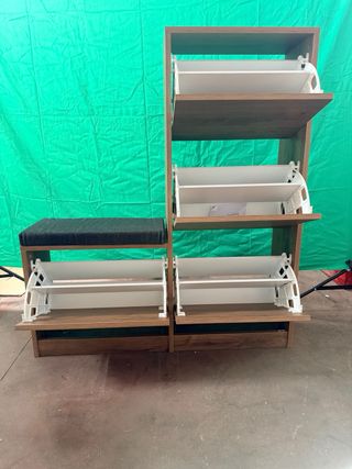 Mueble Zapatero 4 Puertas Madera