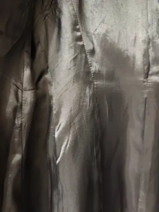 Abrigo Zara Manteco Negro Talla XS