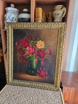 CUADRO OLEO ANTIGUO FIRMADO ☎️683469031☎️