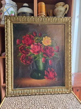 CUADRO OLEO ANTIGUO FIRMADO ☎️683469031☎️