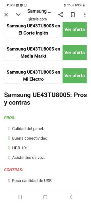 SAMSUNG 4K SMART TV Crystal UHD 43TU8005K