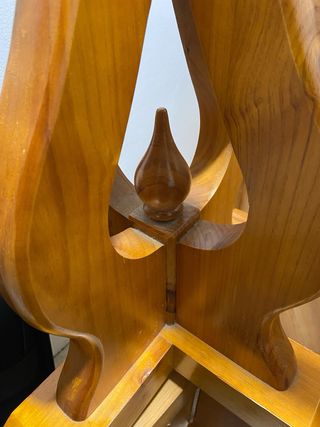 Mesa de madera maciza para reparar