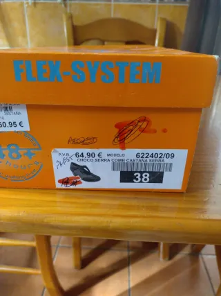 Zapatos cómodos de piel ante marrón