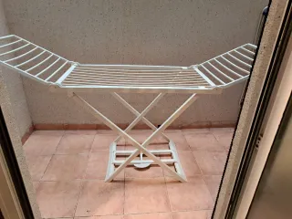 Tendedero plegable blanco