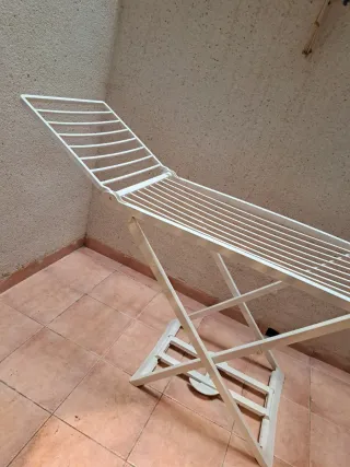 Tendedero plegable blanco