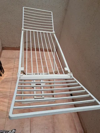 Tendedero plegable blanco