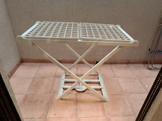 Tendedero plegable blanco