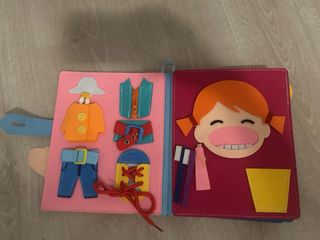 Dos libros para jugar y aprender con velcro