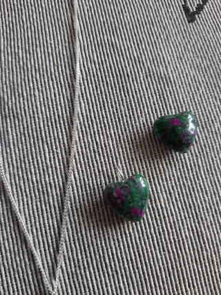 Rubí en zoisita y plata