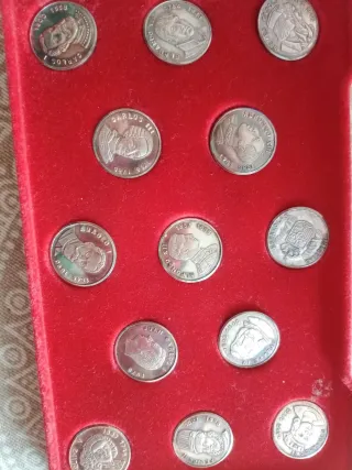 Conjunto de monedas de plata 925