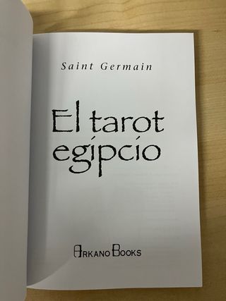 Tarot Egipcio Saint Germain
