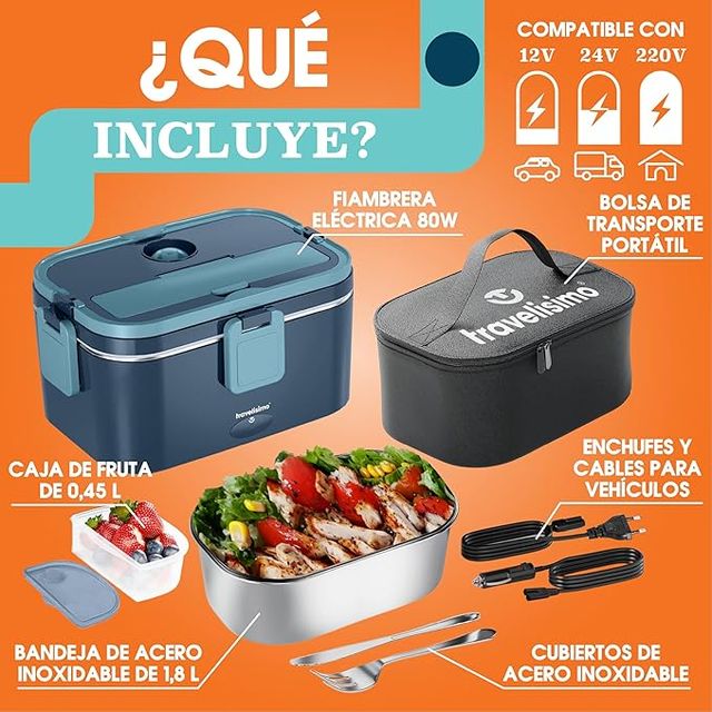 Lonchera Eléctrica Travelisimo 1.8L Nueva 3en1