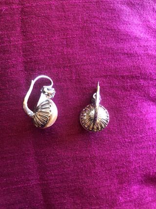 Pendientes Oro Blanco Perlas y Diamantes